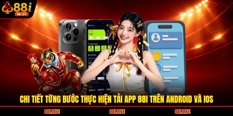 Chi tiết từng bước thực hiện tải app 88I trên Android và iOS